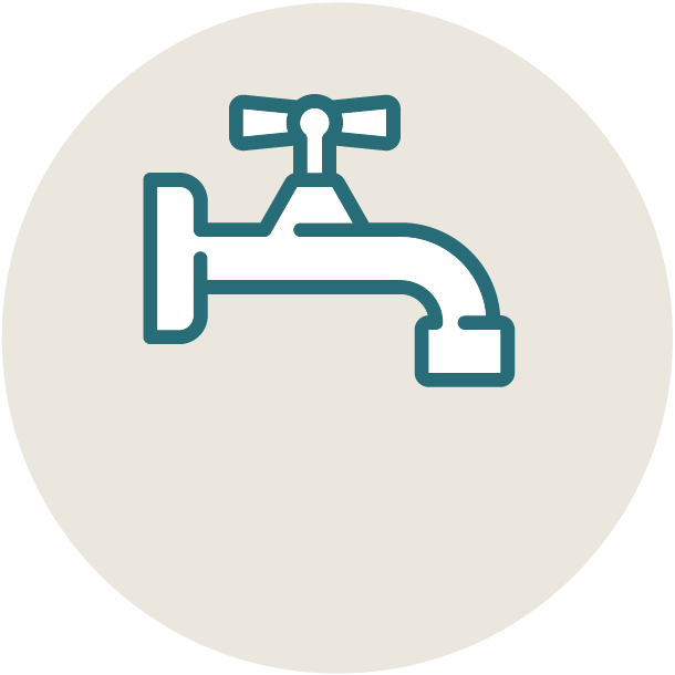 Reducing water usage logo